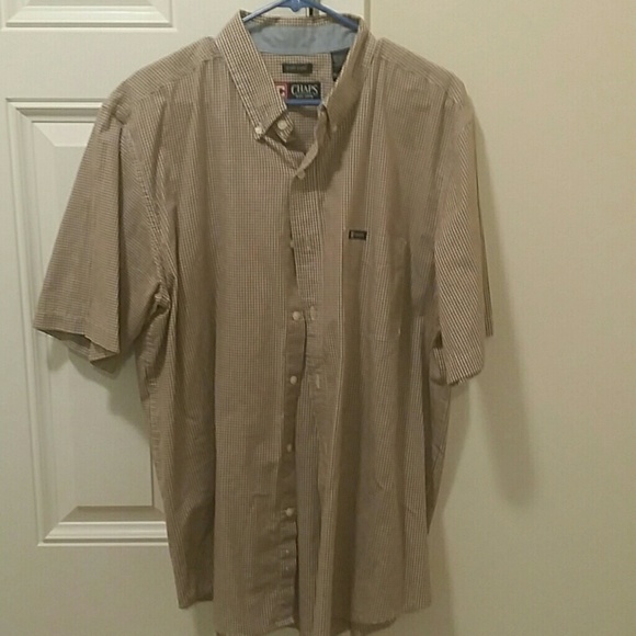 Brown and White Collar Shirt - Picture 1 of 1